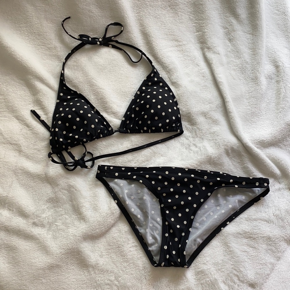 Kamali Kulture Black Polka Dot Bikini 👙
